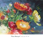 Persian buttercups 3, Oil on Canvas